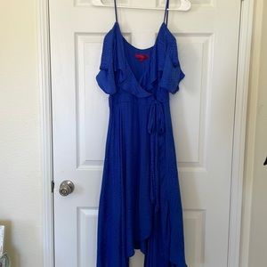 Blue wrap dress. M